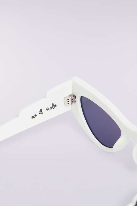 Fiorucci Wing Sunglasses White