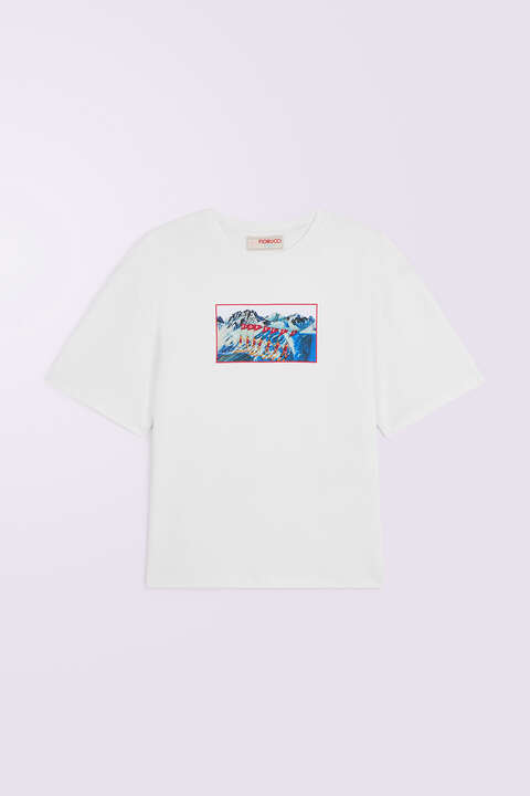 Fiorucci Winter Waterskiing Boxy T-Shirt White