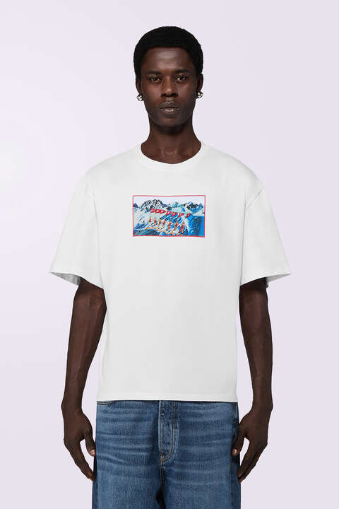 fiorucci Winter Waterskiing Boxy T-Shirt White