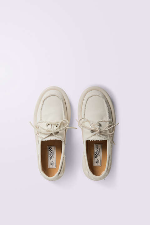 Fiorucci Women's Angels Patch Boat Shoes White