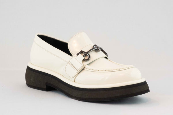 Firenze Shoes Fabi Loafer White