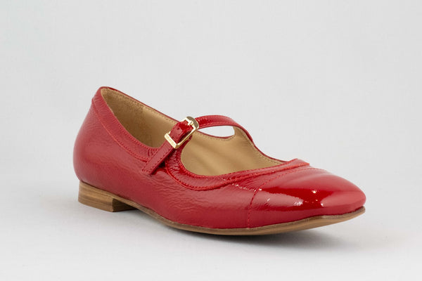 Firenze Shoes Fiorangelo Ballerina Red