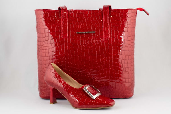 Firenze Shoes Fiorangelo Pump Red