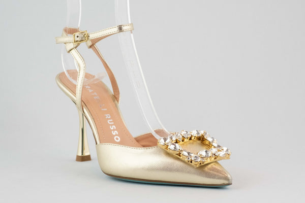 Firenze Shoes Fratelli Russo Sandal Gold