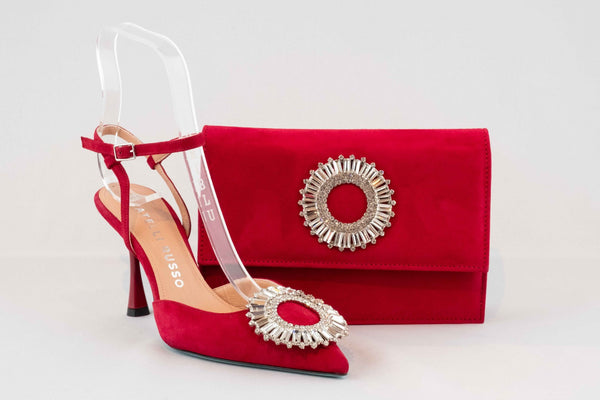 Firenze Shoes Fratelli Russo Sandal Red