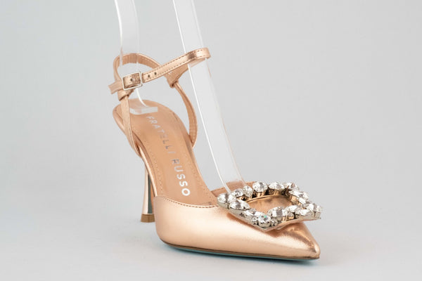Firenze Shoes Fratelli Russo Sandal Rose Gold