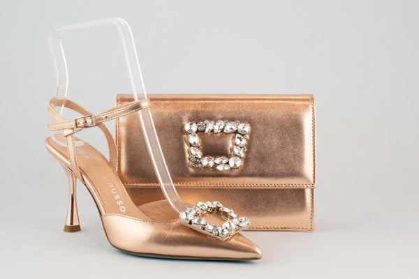 Firenze Shoes Fratelli Russo Sandal Rose Gold