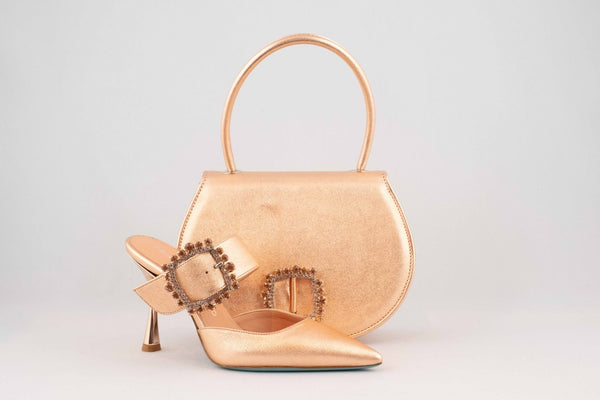 Firenze Shoes Fratelli Russo Sandal Rose Gold