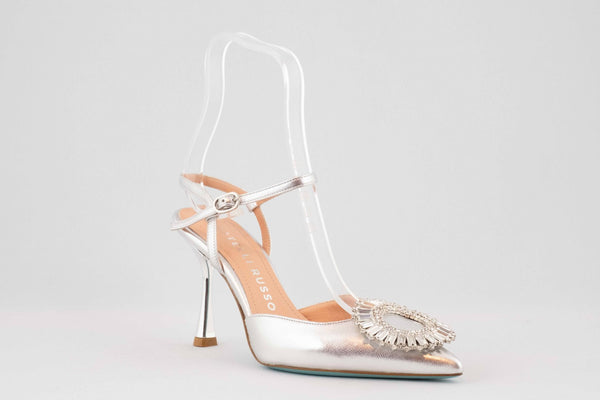 Firenze Shoes Fratelli Russo Sandal Silver