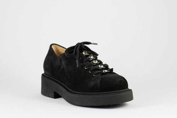 Firenze Shoes Giovanni Fabiani Lace Up Black