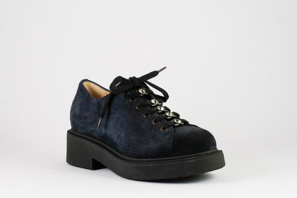 Firenze Shoes Giovanni Fabiani Lace Up Blue