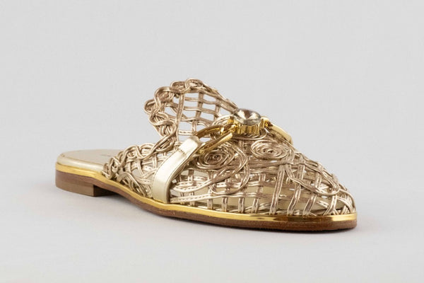 Firenze Shoes Ilasio Renzoni Flats Gold