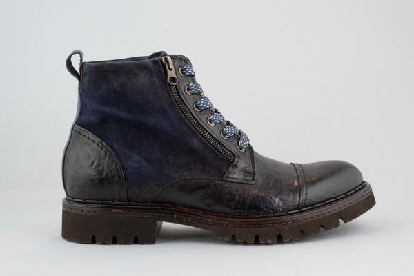 firenze shoes Lorenzi Boot Blue