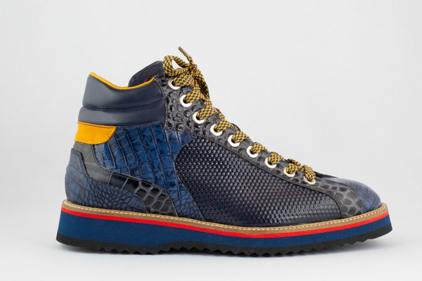 firenze shoes Lorenzi Boot Blue