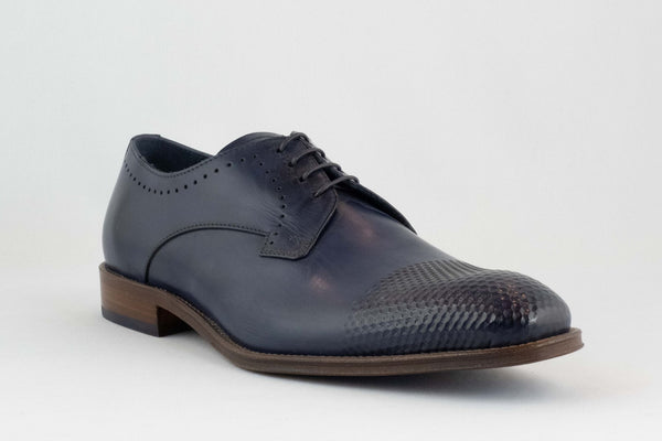Firenze Shoes Lorenzi Lace Up Blue
