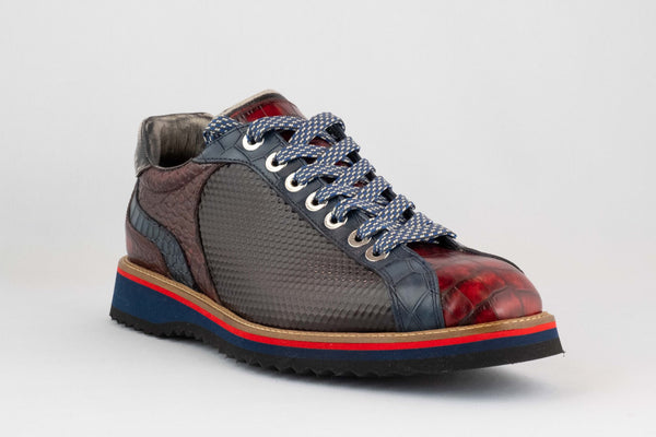 Firenze Shoes Lorenzi Lace Up Red