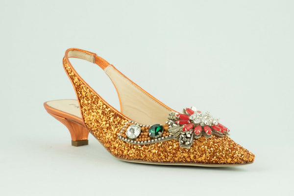 Firenze Shoes Prosperine Sandal Orange