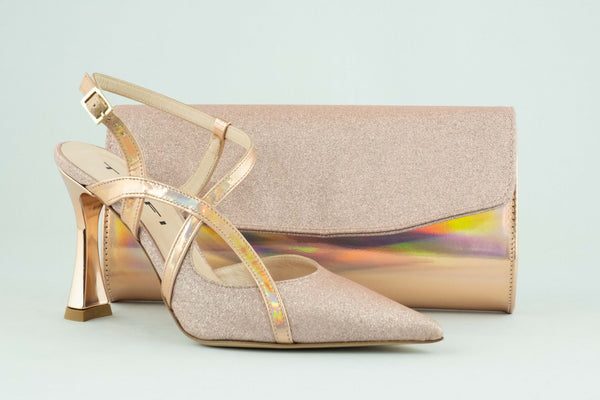 Firenze Shoes Tiffi Sandal Rose Gold