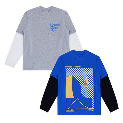 firetrap Firetrap 2 Pack Long Sleeve T-Shirts Juniors