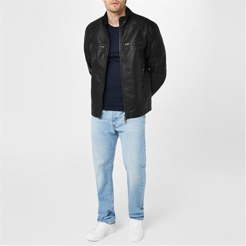 Firetrap Firetrap Faux Leather Jacket Mens