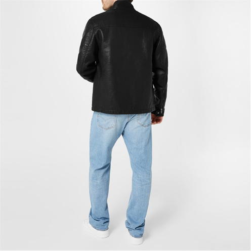 Firetrap Firetrap Faux Leather Jacket Mens