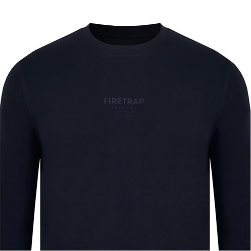 Firetrap Firetrap Long Sleeve Garphic T-Shirt Mens