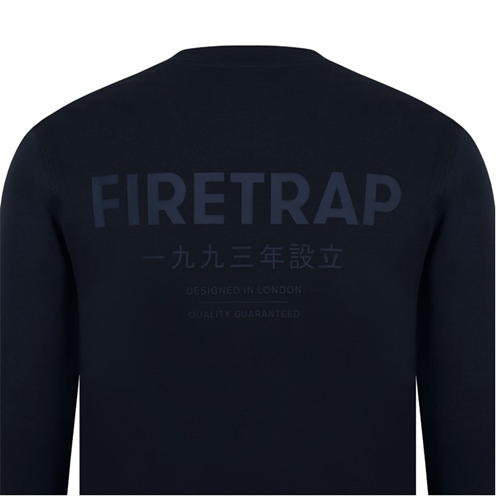 Firetrap Firetrap Long Sleeve Garphic T-Shirt Mens