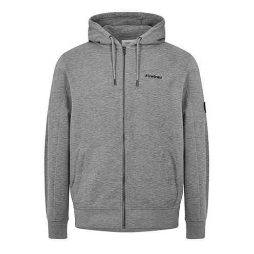 firetrap Firetrap Mens Brunel Full Zip Fleece Hoodie