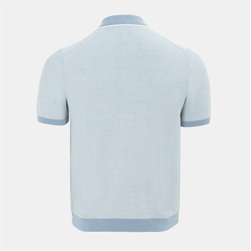 Firetrap Firetrap Quarter Short Sleeve Ribbed Knit Button Polo Men