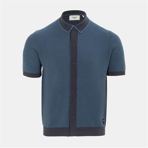 firetrap Firetrap Short Sleeve Knit Polo Shirts Cardigan