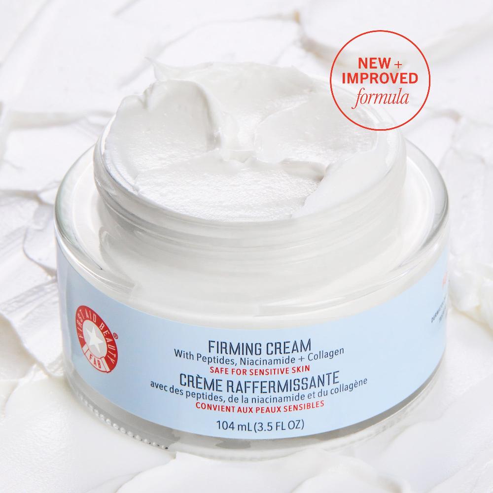 First Aid Beauty Firming Cream With Peptides Niacinamide + Collagen Jumbo Moisturizer
