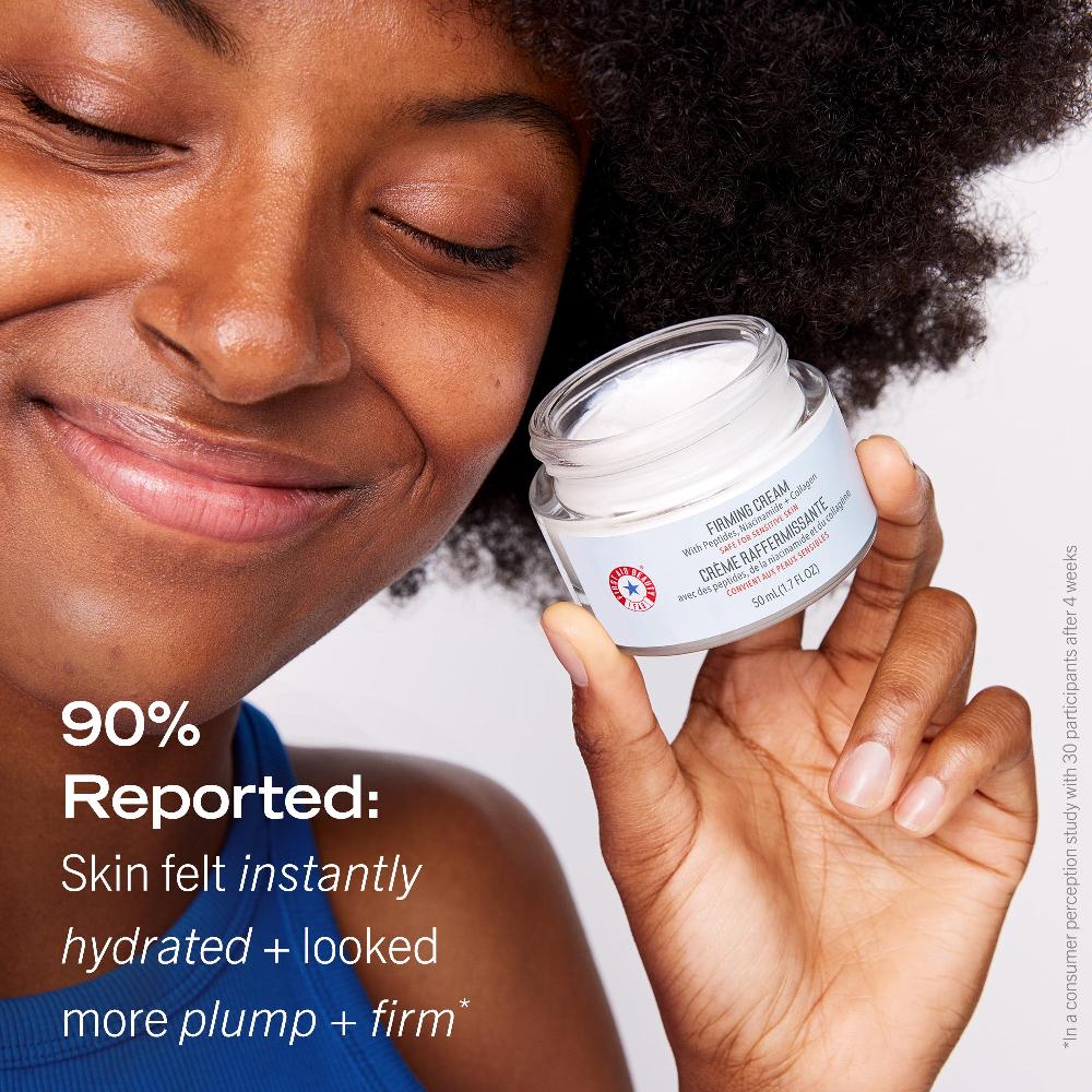 First Aid Beauty Firming Cream With Peptides Niacinamide + Collagen Moisturizer