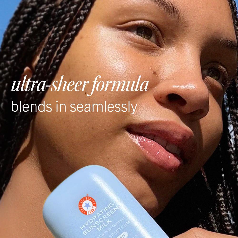 First Aid Beauty Hydrating Sunscreen Milk With Colloidal Oatmeal Broad Spectrum SPF 45 Sunscreen