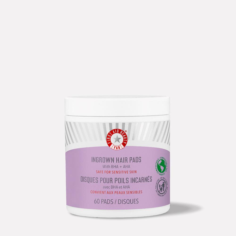 first aid beauty Ingrown Hair Pads with BHA + AHA Exfoliator