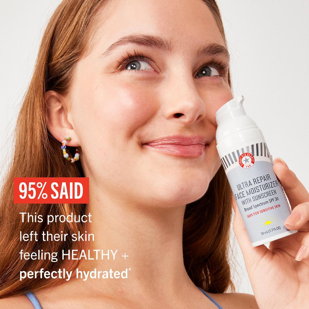 First Aid Beauty Ultra Repair Face Moisturizer With Sunscreen Broad Spectrum SPF 30 Moisturizer