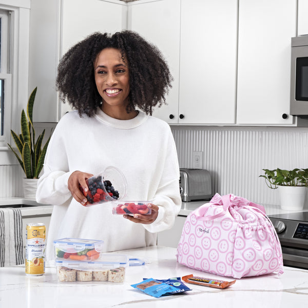 Fit & Fresh Cromwell Cinch Lunch Tote Pink All Smiles
