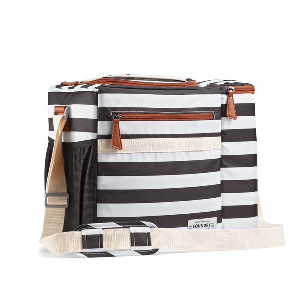 fit & fresh Dual Compartment Cooler B&W Newport Stripe