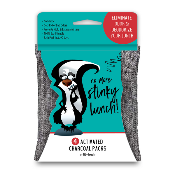 fit & fresh Activated Charcoal Packs Gray