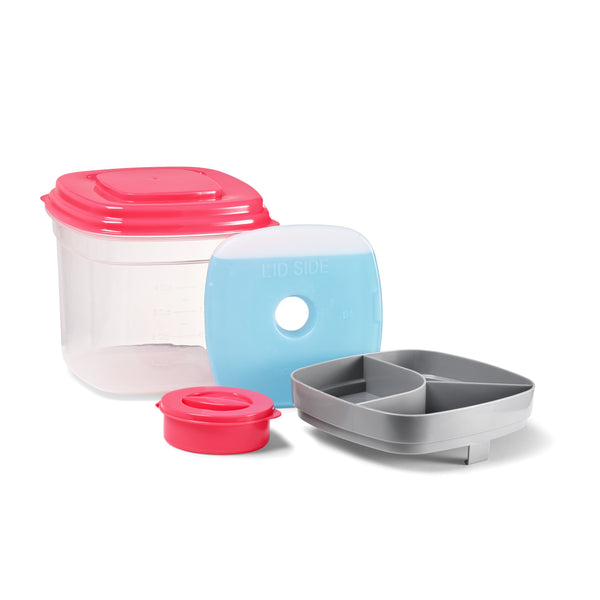 fit & fresh Adult Salad Shaker Container Pink