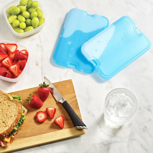 Fit & Fresh Cool Coolers XL Ice Clear Blue