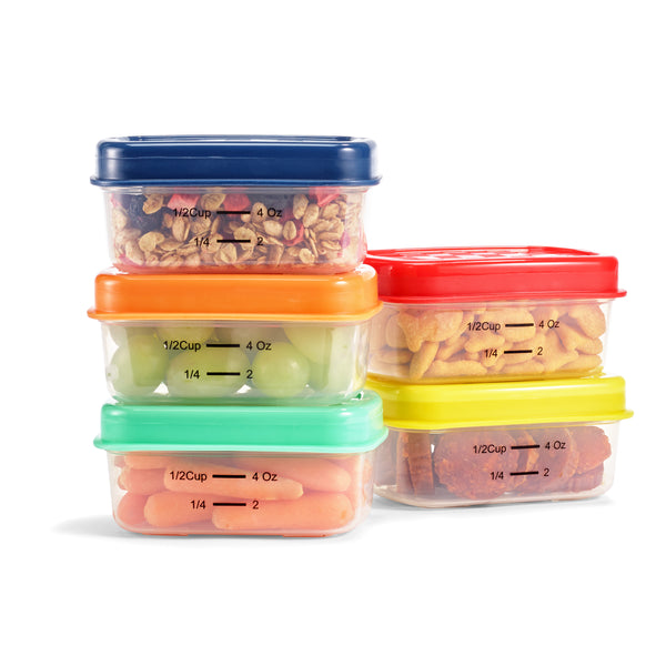 Fit & Fresh Kids 1/2 Cup Containers Multicolor