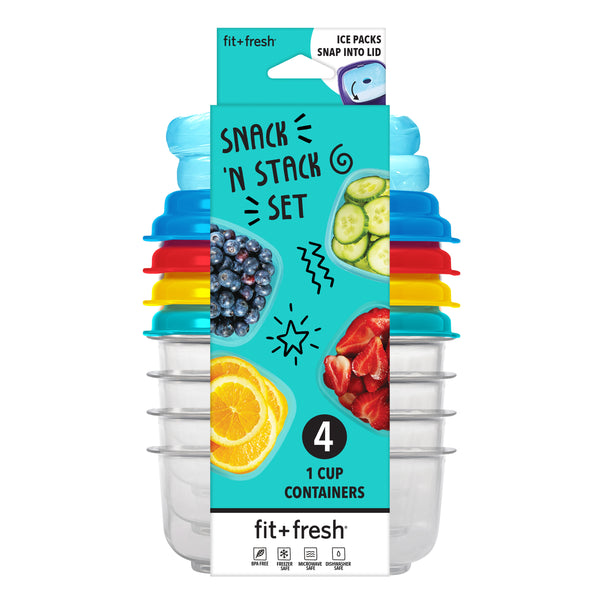fit & fresh Kids 1 Cup Containers Multicolor