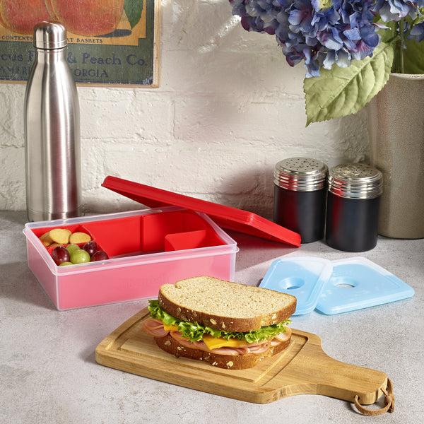 Fit & Fresh Kids Multi-Flex Bento Box Container Red