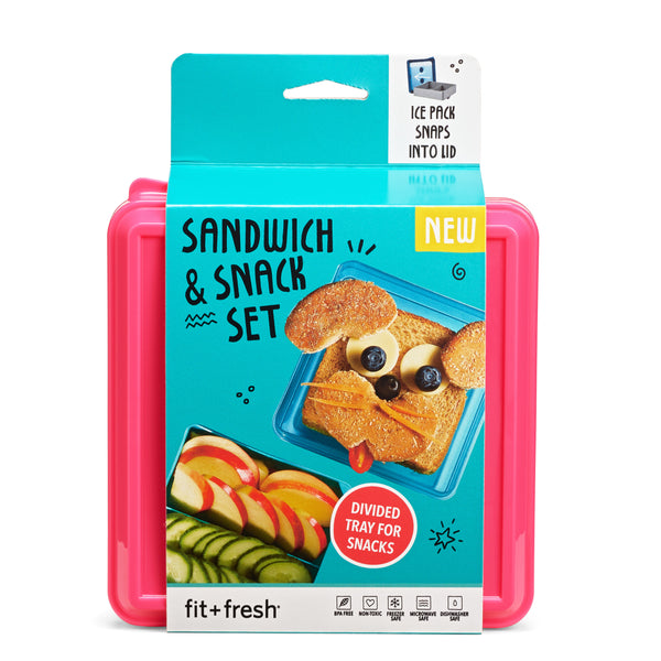 fit & fresh Kids Sandwich & Snack Set Multicolor