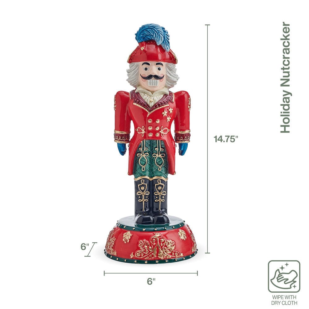 Fitz And Floyd Albert Holiday Nutcracker Figurine 14.75 IN