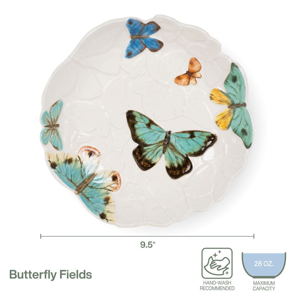 Fitz And Floyd Butterfly Fields Individual Dinner Bowl