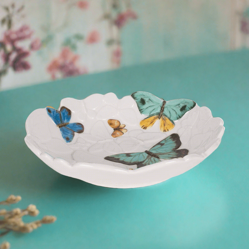 fitz and floyd Butterfly Fields Individual Dinner Bowl