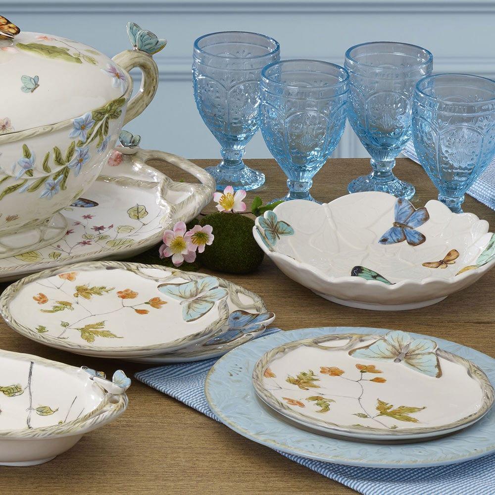 Fitz And Floyd Butterfly Fields Set Of 4 Salad Plates