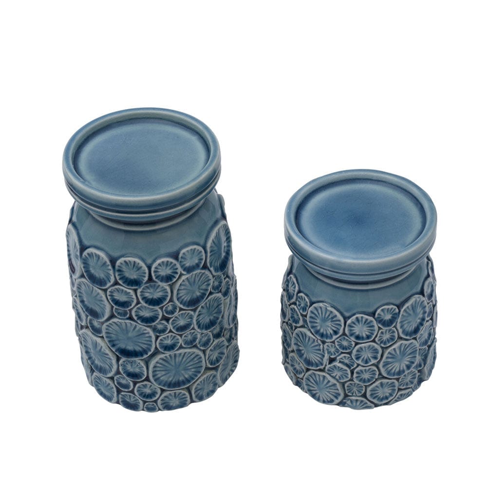 Fitz And Floyd Coastal Home Pillar Candleholders Set Of 2