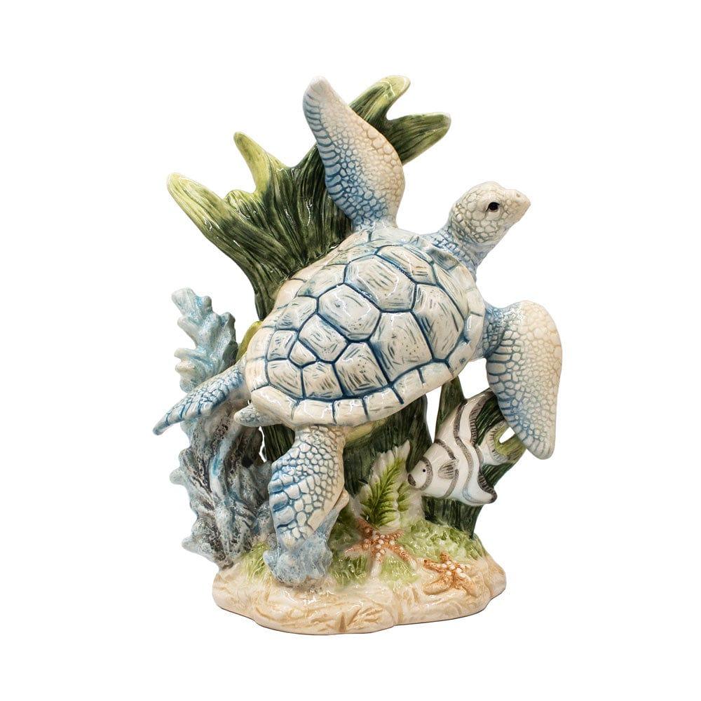 Fitz And Floyd Coastal Home Sea Turtle Figurine 10.25 IN